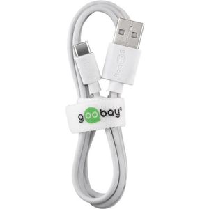 Produktbild für Ladekabel Goobay 45563, weiß, 1m
