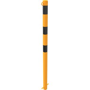 Produktbild für Absperrpfosten Schake 460BG/1, 1 Öse, schwarz/gelb, Metall