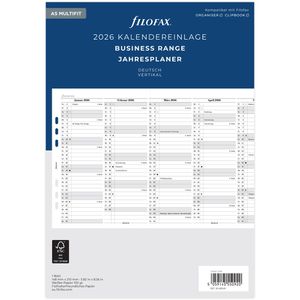 Produktbild für Kalendereinlagen Filofax 26-68549, Business Range, Jahr 2026