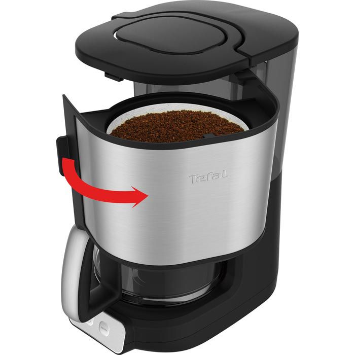 Tefal Kaffeemaschine CM 4708, Element, Kunststoff, Edelstahl, für 15 ...