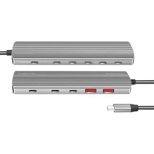 Produktbild für USB-Hub LogiLink Ultra-Slim UA0415, Metallgehäuse