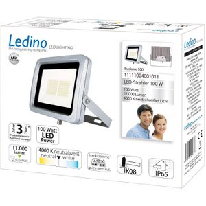 Produktbild für LED-Außenstrahler Ledino Buckow, IP65 wasserdicht