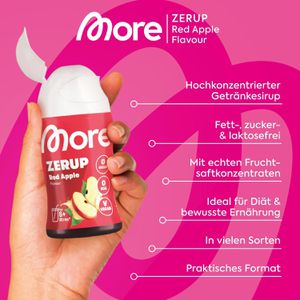 Produktbild für Sirup More Zerup Red Apple, zuckerfrei