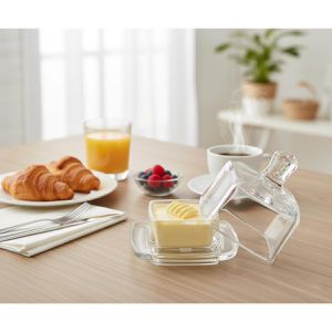 Produktbild für Butterdose APS 15926, aus Glas