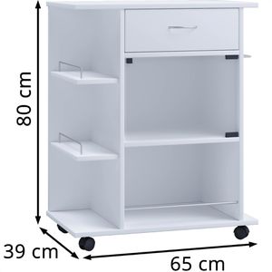 Produktbild für Küchenwagen VCM Pocis, 916892, weiß