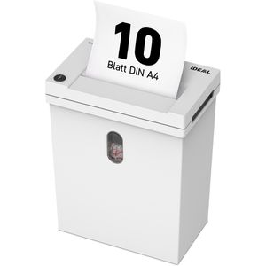 Produktbild für Aktenvernichter Ideal 81009111 Shredcat 8100 CC, weiß