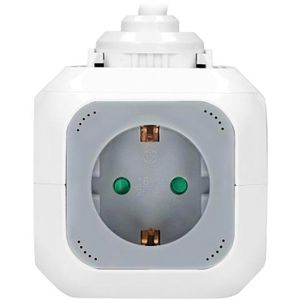 Produktbild für Steckdosenwürfel Orno OR-AE-13144, weiß / grau