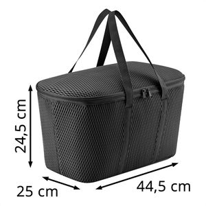 Produktbild für Kühltasche Reisenthel Coolerbag mesh black, faltbar