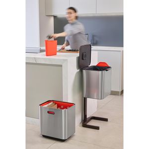 Produktbild für Mülleimer JosephJoseph Totem Max 60 L, silber