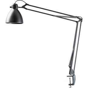 Schreibtischlampe Luxo L-1, grau, LED, dimmbar