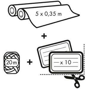 Produktbild für Geschenkpapier Clairefontaine 223888C, Tiny Rolls