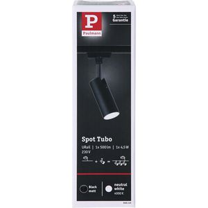 Produktbild für Deckenstrahler Paulmann URail Tubo schwarz mit LED
