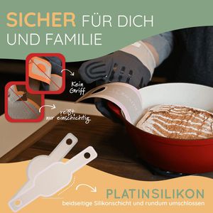 Produktbild für Backmatte Backefix Brotschlinge oval&amp;rund, Silikon-Glas-Gewebe