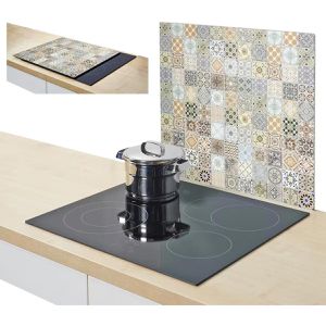 Produktbild für Herdabdeckplatte Zeller Mosaikoptik, aus Sicherheitsglas