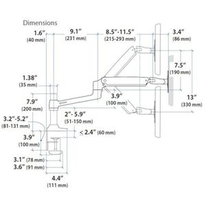 Produktbild für Monitorhalterung Ergotron LX Monitor-Arm, schwarz