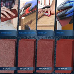 Produktbild für Handschleifer S&amp;R Schleifpapier-Set, 81-teilig