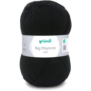 Produktbild für Häkelgarn Gründl 2611-146 Big Mamma uni, schwarz