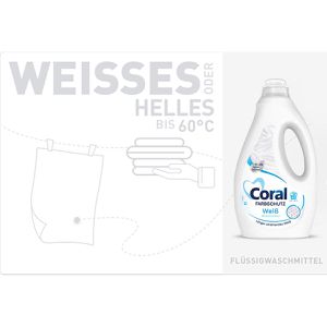 Produktbild für Waschmittel Coral Farbschutz Weiß Vollwaschmittel