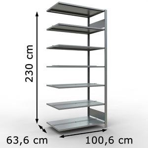 Produktbild für Anbauregal Schulte MULTIplus150, 17752, Aktenregal