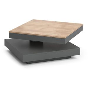 Produktbild für Couchtisch Vicco Elias aus Holz, goldkraft eiche / anthrazit