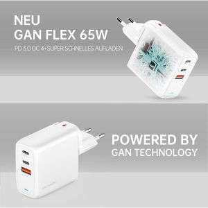 Produktbild für USB-Ladegerät 4smarts GaN Flex, 65 Watt