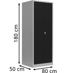 Produktbild für Spind Lüllmann 515428, Doppelspind, anthrazit