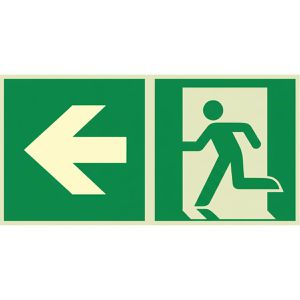 Hinweisschild Abtec ISO 7010 E001+E005 Aluminium