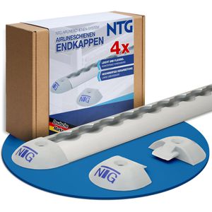 Produktbild für Endkappe NTG grau, 4 Stück