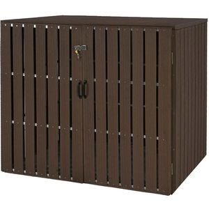 Produktbild für Mülltonnenbox Mendler HWC-J28, WPC