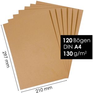 Produktbild für Kraftpapier OfficeTree 1546, braun, A4
