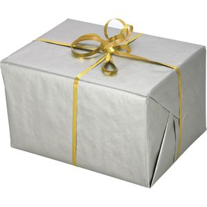 Produktbild für Geschenkband Präsent Holly Holographic, gold