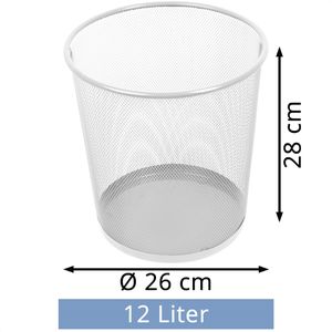 Produktbild für Papierkorb Leviatan 110062, weiß