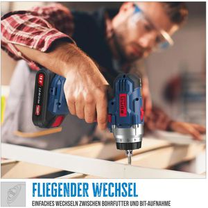 Produktbild für Akku-Bohrschrauber Güde BS 18-201-30K II, 58526