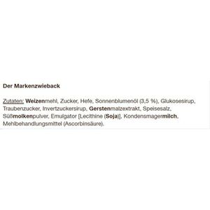 Produktbild für Zwieback Brandt Markenzwieback klassisch