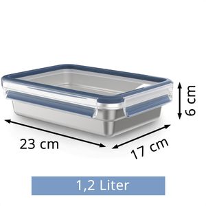 Produktbild für Frischhaltedose Emsa Clip&amp;Close N1150500, aus Edelstahl