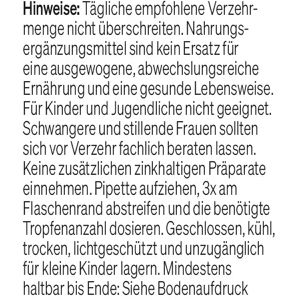 Produktbild für Zink natural-elements 100 ml, für 2450 Tropfen