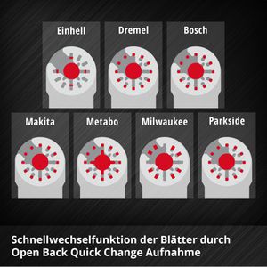 Produktbild für Multifunktionswerkzeug-Zubehör Einhell 708052