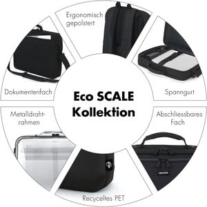 Produktbild für Laptoptasche Dicota Eco Multi Plus Scale, schwarz