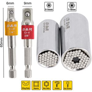 Produktbild für Steckschlüssel S&amp;R 460322002 Universal, 4-teilig