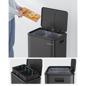 Produktbild für Mülleimer Songmics LTB544B02, schwarz