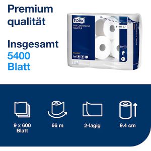 Produktbild für Toilettenpapier Tork Premium, 110777, T4