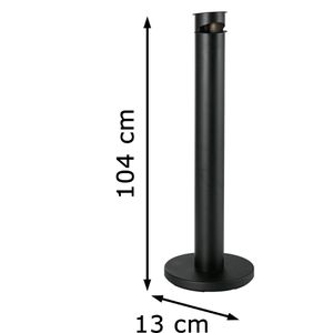 Produktbild für Aschenbecher Böttcher-AG 1127350, schwarz, für Outdoor