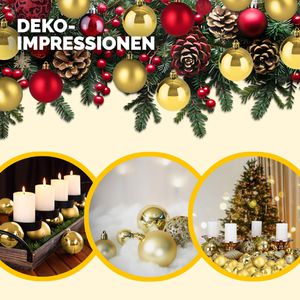 Produktbild für Weihnachtskugeln Deuba 102108, gold