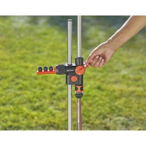 Produktbild für Gartendusche Gardena Duo, 959-20, Kaltwasserdusche, silber