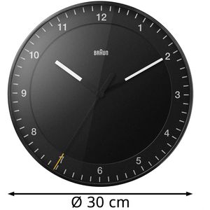 Produktbild für Wanduhr Braun BC17B, Kunststoff, analog, Funkuhr