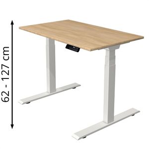 Produktbild für Schreibtisch Kerkmann Move 1 stable, eiche hell / weiß