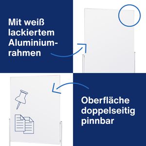 Produktbild für Moderationstafel Magnetoplan 2111100, mit Rollen