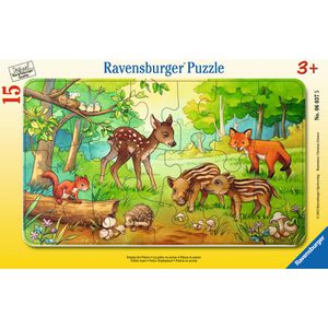 Produktbild für Puzzle Ravensburger 06376, Tierkinder des Waldes