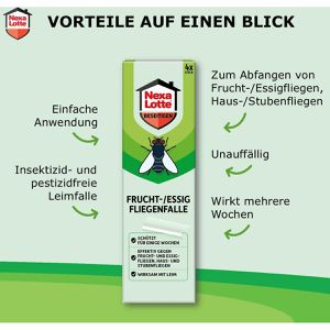 Produktbild für Fliegenfalle Nexa-Lotte Frucht/Essig, transparent zum Ankleben