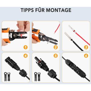 Produktbild für Solarstecker EnjoySolar 5200001, MC4 Stecker &amp; Buchse
